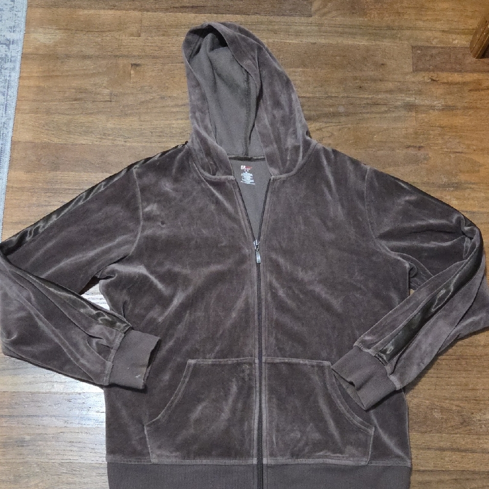 St. John's Bay Zip-Up Velvet Track Jacket